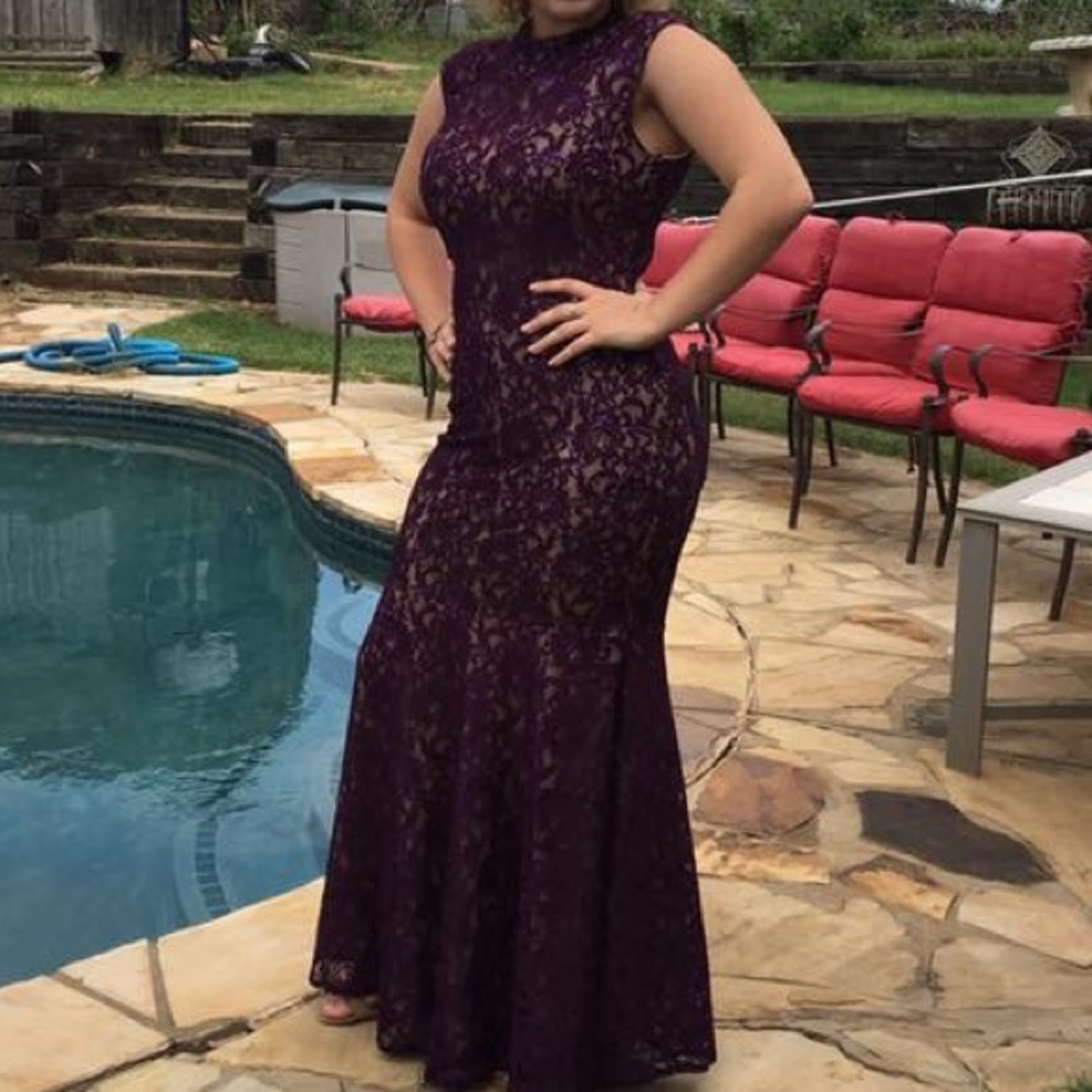 Plum Prom dress
